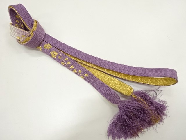 JAPANESE KIMONO / HAND-TIED OBIJIME CORD